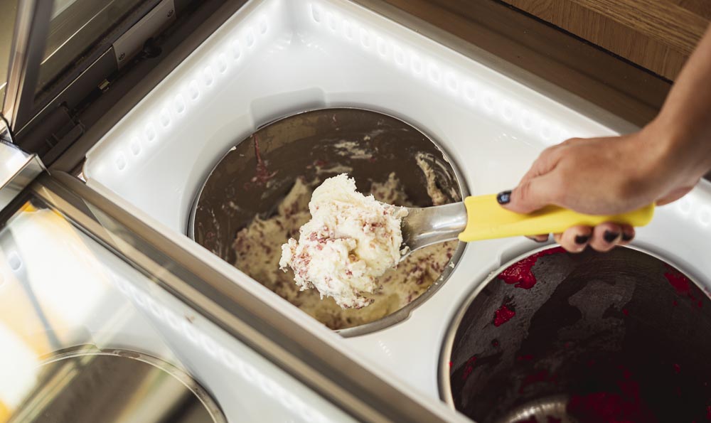 Ingredientes de la base para helados