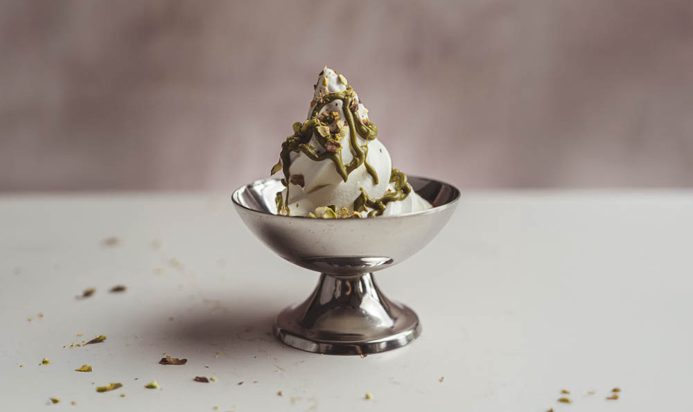 Helado de pistacho Helados artesanales, veganos... y cremosos