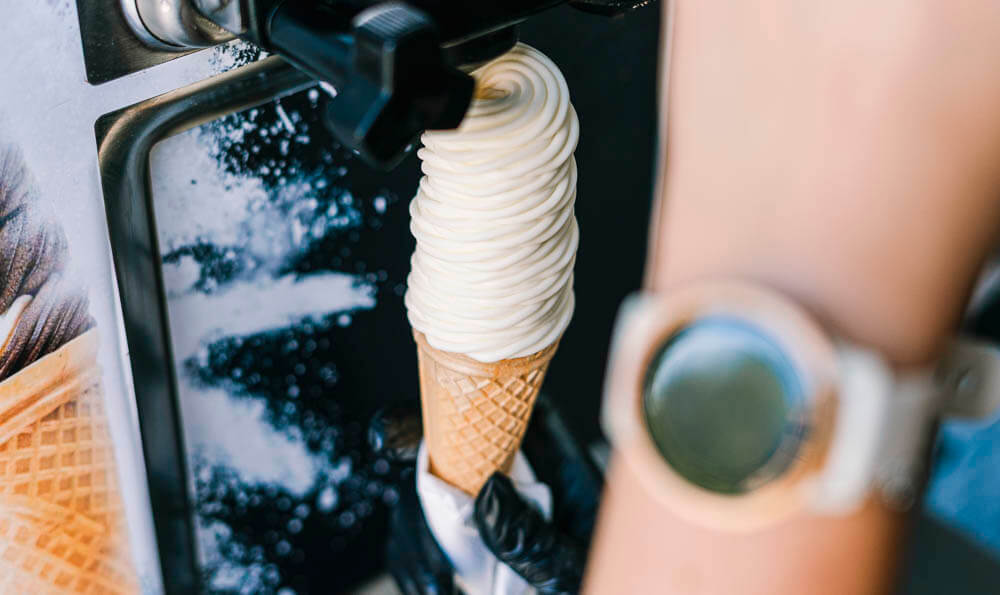 Formas de helado twist Diferentes formas de helado, diferentes máquinas