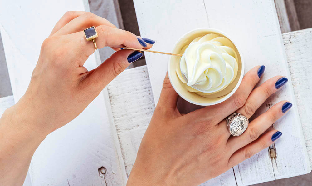 Formas populares de helado Las formas más populares de helado: tipos de helado de máquina